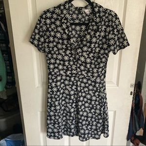 H&M Floral Collared Dress